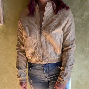 Tan soft leather jacket Medium/Large